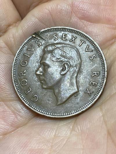 2025年第八十七场(总第一百一十三场）外国好品散币(免佣金) 币有伤–英属南非1952年1便士(乔治六世第三版，关门年仅发行2年)
