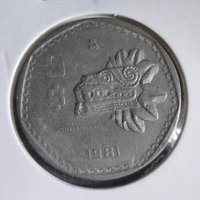 沼泽如烟--第833场 - 墨西哥1981年5比索