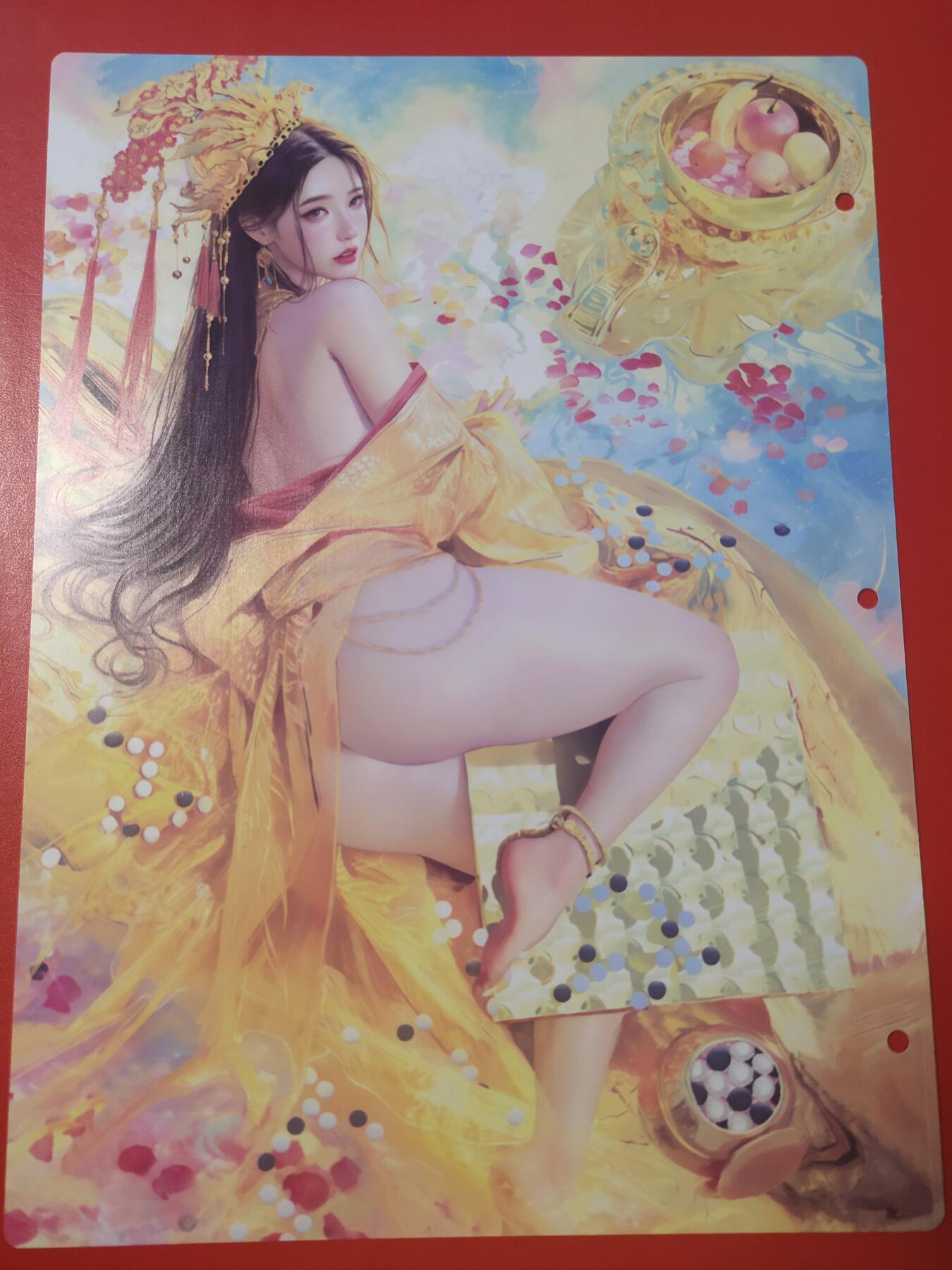 清风卡拍第十期(燎原卡牌为主，9月7日结拍) 妖姬传九宫卡册挡板一张(胡奿)
