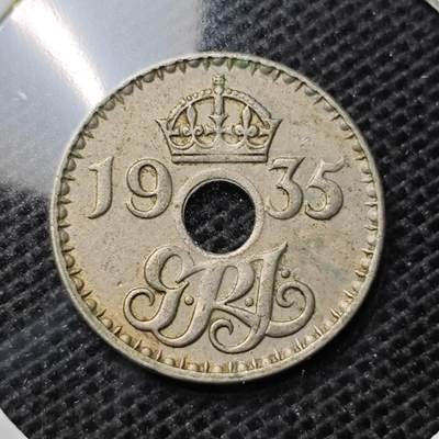 KK钱币收藏小铺 第332期 2月预留时间 周末发货 -  1935英属新几内亚3便士 深打状态