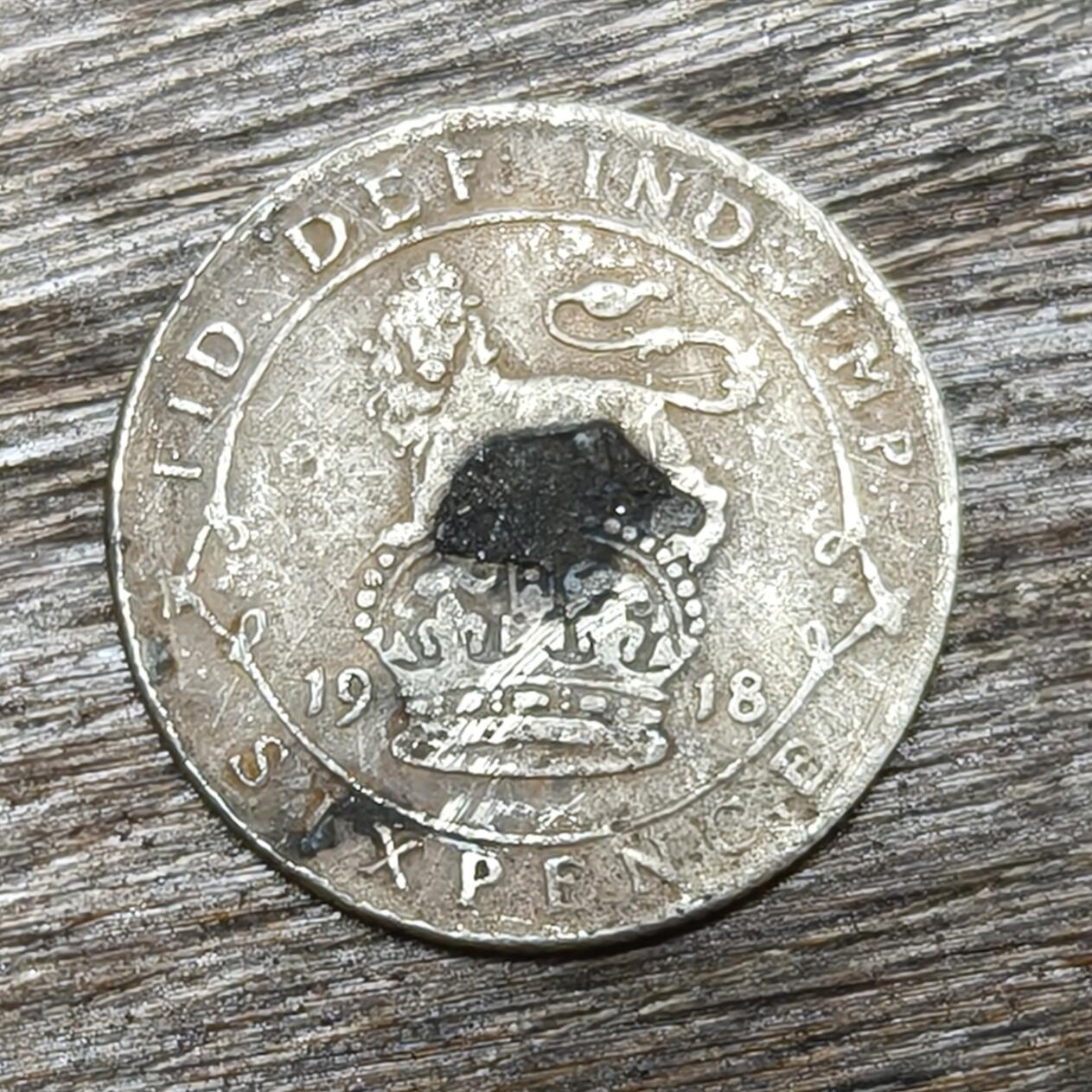 【铜匠收藏】★第130加场★精品币章场，200包邮，不满200.支付运费5元。《接受代拍 代送NGC评级》 英国 1918年 6便士 高银银币 