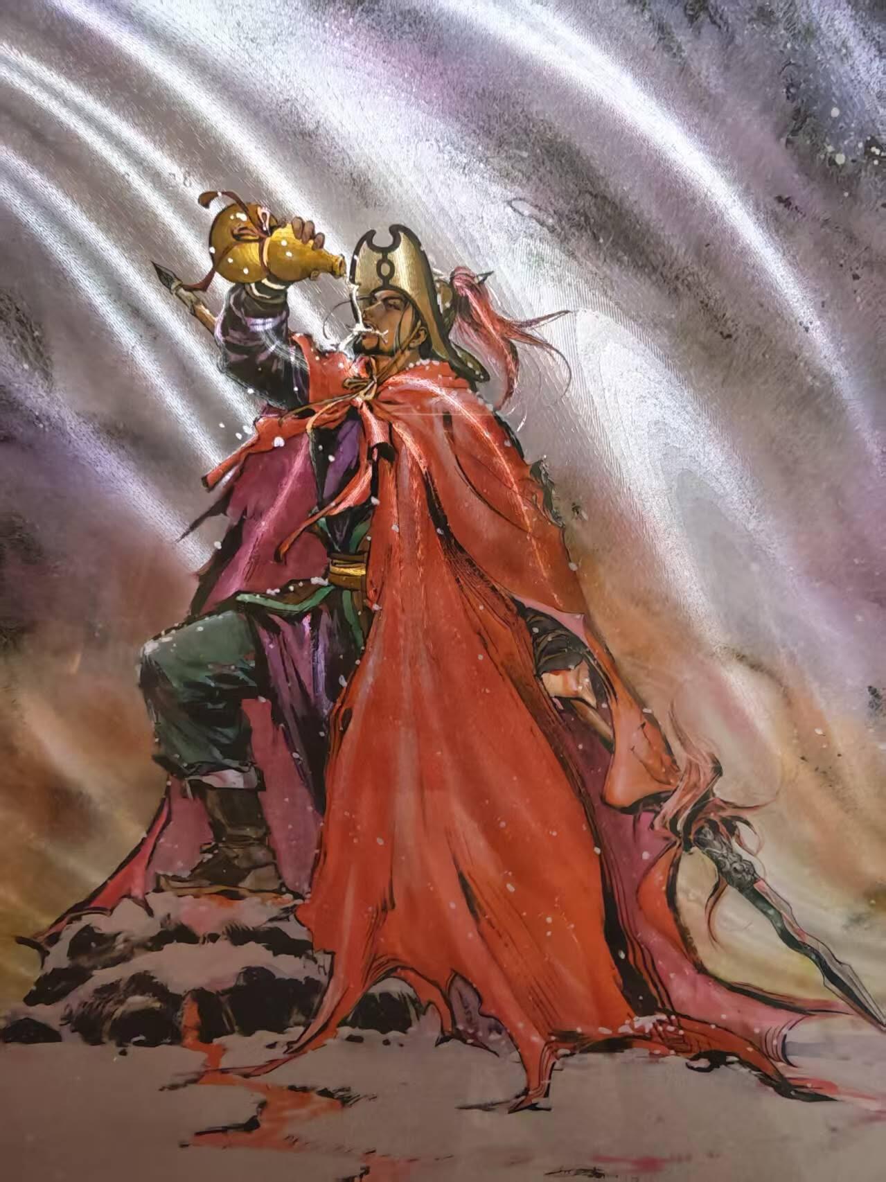 夜之极第三十期 （9月6日周六晚9点截拍，欢迎竞拍） 港漫水浒 夏伟义 350/396 林冲 A4大卡粗闪