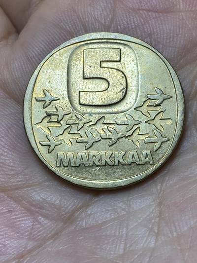 2025年第八十七场(总第一百一十三场）外国好品散币(免佣金) - 芬兰🇫🇮1989年5马克(末期M标)