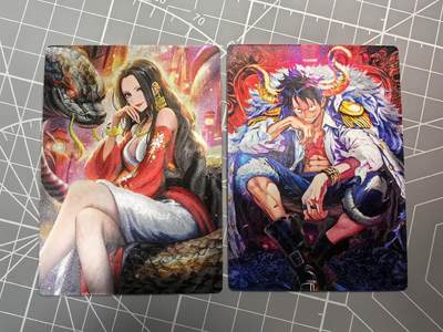  拍卖第十五场 无佣金 无手续费 公益拍 放大镜 品控 勿拍 卡牌出厂品质全部套膜 拒绝小号顶价 部分卡牌设有低价。大家放心拍 - 奇点卡牌 路飞 女帝 粗闪