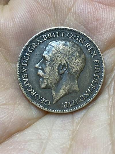 2025年第八十七场(总第一百一十三场）外国好品散币(免佣金) 英国🇬🇧1920年1法新(乔治五世第二版)