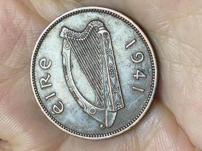 2025年第八十七场(总第一百一十三场）外国好品散币(免佣金) 好品–爱尔兰🇮🇪1941年1/2便士(共和国时期第一套)