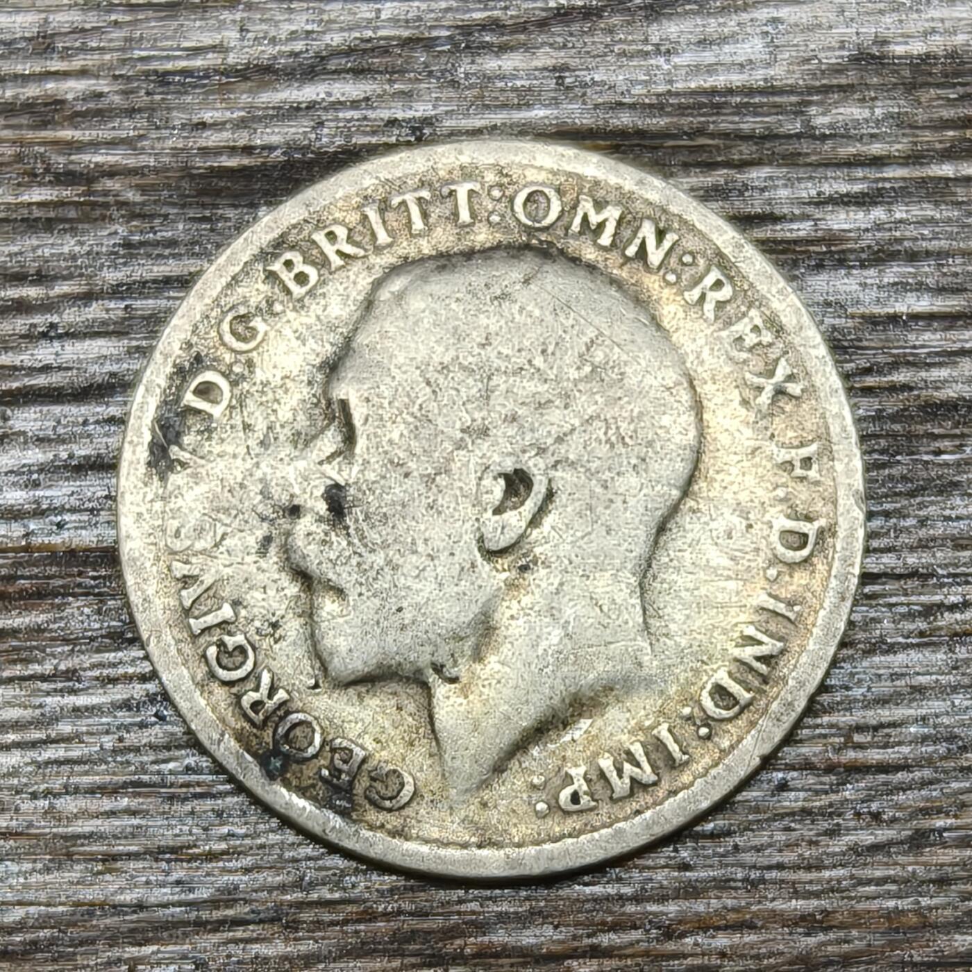 【铜匠收藏】★第130加场★精品币章场，200包邮，不满200.支付运费5元。《接受代拍 代送NGC评级》 英国 1912年 乔治五世 3便士 银币