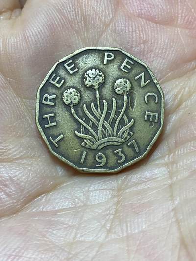 2025年第八十七场(总第一百一十三场）外国好品散币(免佣金) - 英国🇬🇧1937年3便士(乔治六世加冕年，第一版首发年)