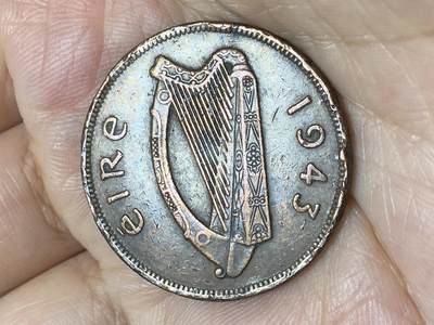 2025年第八十七场(总第一百一十三场）外国好品散币(免佣金) 爱尔兰🇮🇪1943年1便士(共和国时期第一套)