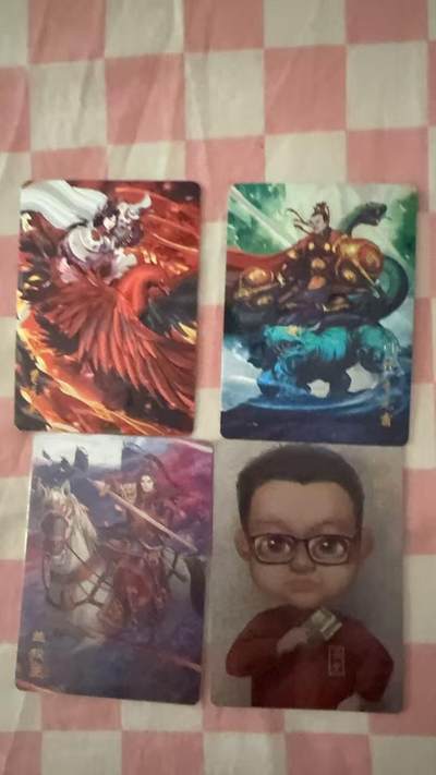 光影卡牌第22期，各家亲签，各家套卡，持续收拍品 - 百里新艺隋唐全粗特卡4张