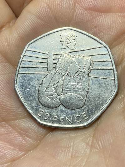2025年第八十七场(总第一百一十三场）外国好品散币(免佣金) - 英国🇬🇧2011单年份50便士(2012年伦敦奥运会拳击7/29纪念币)