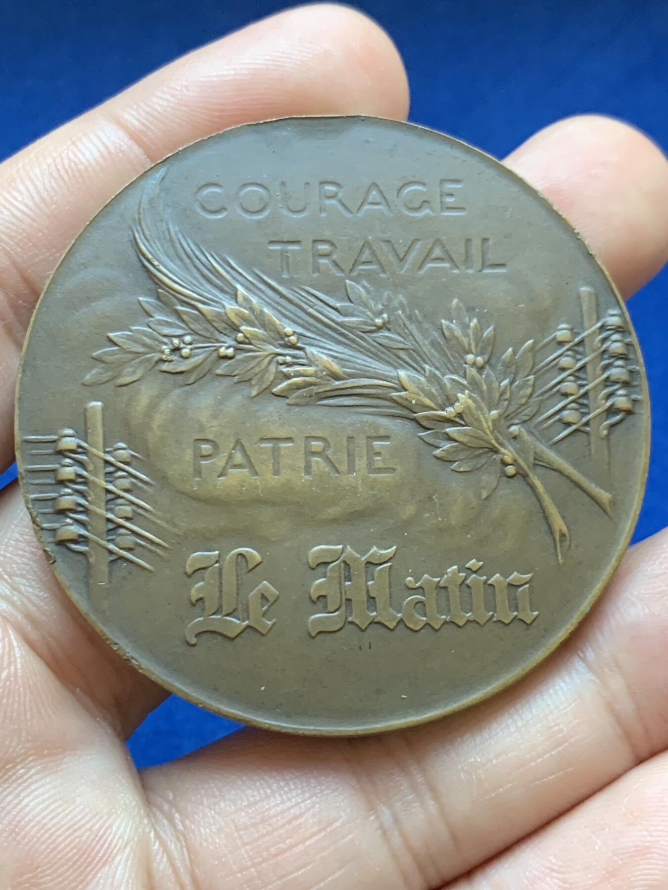 《竞宝斋》第417场 周日，周一，2场连拍 （全场包邮） 名家RENE RIBERON作 1904年《晨报》颁发