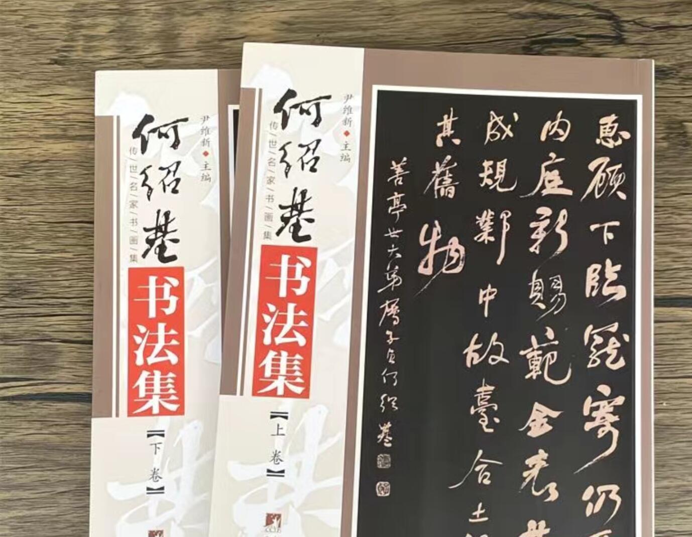 听雨轩名家书画册专场 (全新正版) 何绍基书法集 上下两册 全新正版铜版彩印