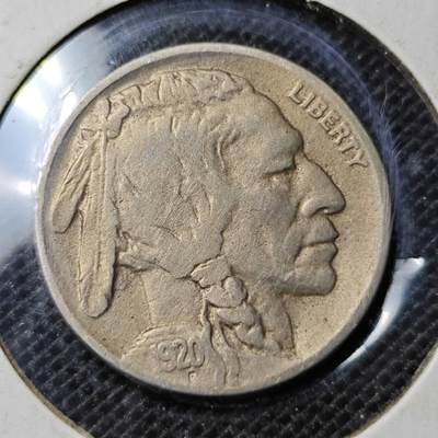 KK钱币收藏小铺 第332期 2月预留时间 周末发货 -  1920美国5分野牛镍币 早点年份