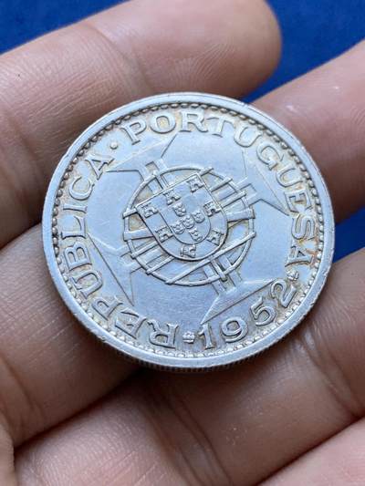 《竞宝斋》第417场 周日，周一，2场连拍 （全场包邮） 澳门1952年伍圆银币