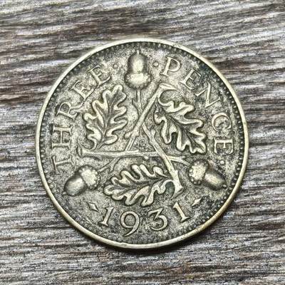 【铜匠收藏】★第130加场★精品币章场，200包邮，不满200.支付运费5元。《接受代拍 代送NGC评级》 - 英国 1931年 3便士 银币 乔治五世