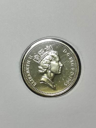 2025年第八十七场(总第一百一十三场）外国好品散币(免佣金) 全新邮币封–英国🇬🇧1995单年份1镑(伊丽莎白二世中年高冠，威尔士红龙🏴󠁧󠁢󠁷󠁬󠁳󠁿图案)