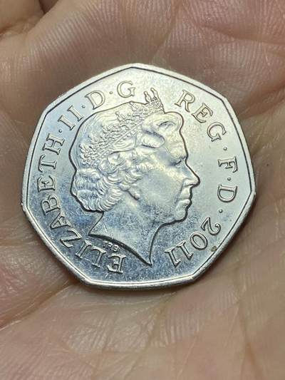 2025年第八十七场(总第一百一十三场）外国好品散币(免佣金) 英国🇬🇧2011单年份50便士(2012年伦敦奥运会赛艇19/29纪念币)