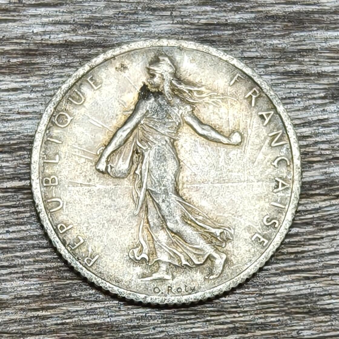 【铜匠收藏】★第130加场★精品币章场，200包邮，不满200.支付运费5元。《接受代拍 代送NGC评级》 法国1916年 1法郎 银币