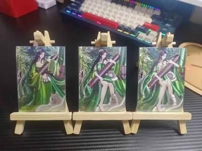 丫丫卡拍第5期（周日20：30截止） - 【桔梗卡牌】生肖狗三渐变，粗闪