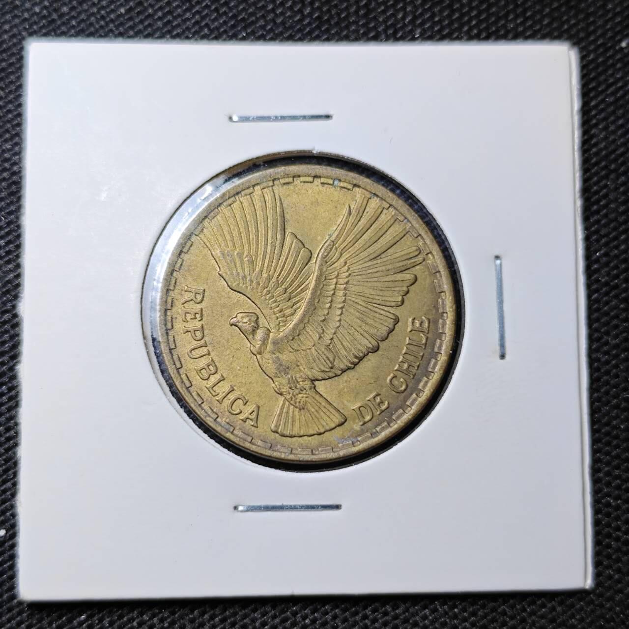 KK钱币收藏小铺 第331期 2月预留时间 周末发货  1970智利10分飞鹰铜币