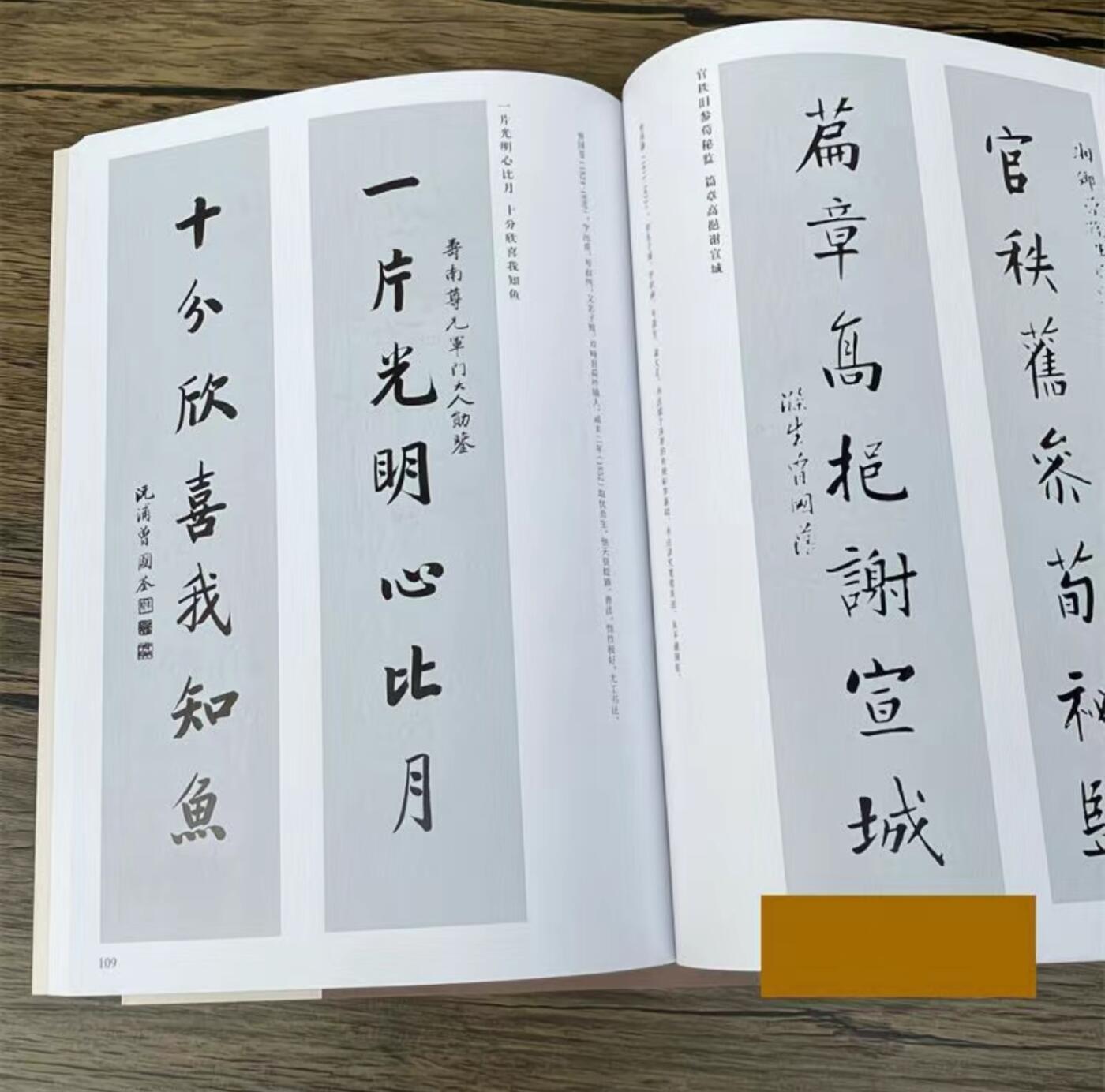 听雨轩名家书画册专场 (全新正版) 楹联书法集 上下两册 全新正版铜版彩印