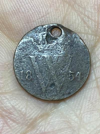2025年第八十七场(总第一百一十三场）外国好品散币(免佣金) - 打孔–荷兰🇳🇱1854年1/2分(威廉三世时期，Sword–长剑标)