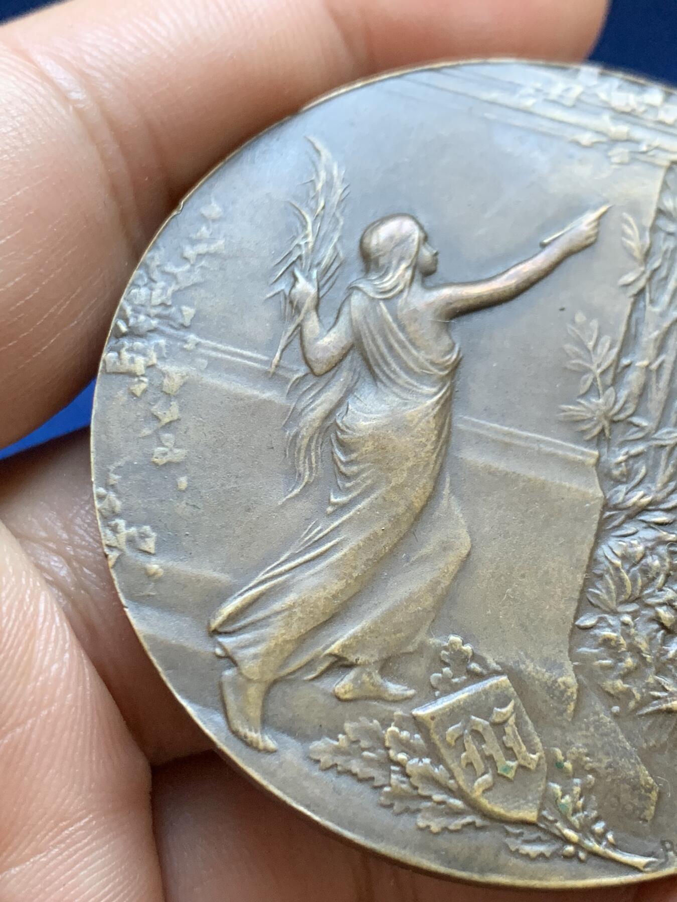 《竞宝斋》第417场 周日，周一，2场连拍 （全场包邮） 名家RENE RIBERON作 1904年《晨报》颁发