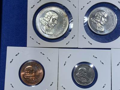 《竞宝斋》第417场 周日，周一，2场连拍 （全场包邮） 七枚一组 南非1966年套币，无包装，品相佳，含1兰特银币，PL质感，15克，0.800银。