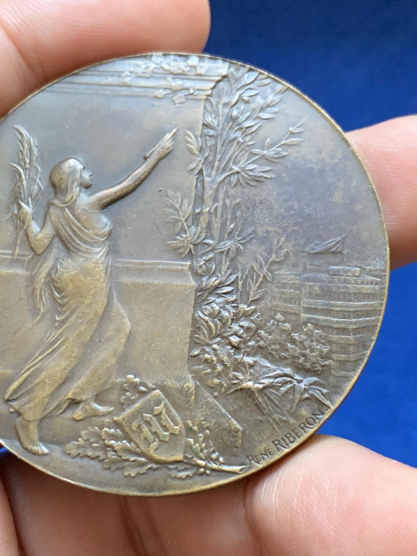 《竞宝斋》第417场 周日，周一，2场连拍 （全场包邮） 名家RENE RIBERON作 1904年《晨报》颁发