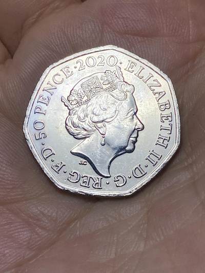 2025年第八十七场(总第一百一十三场）外国好品散币(免佣金) 英国🇬🇧2020单年份50便士(英国脱离欧盟纪念币)