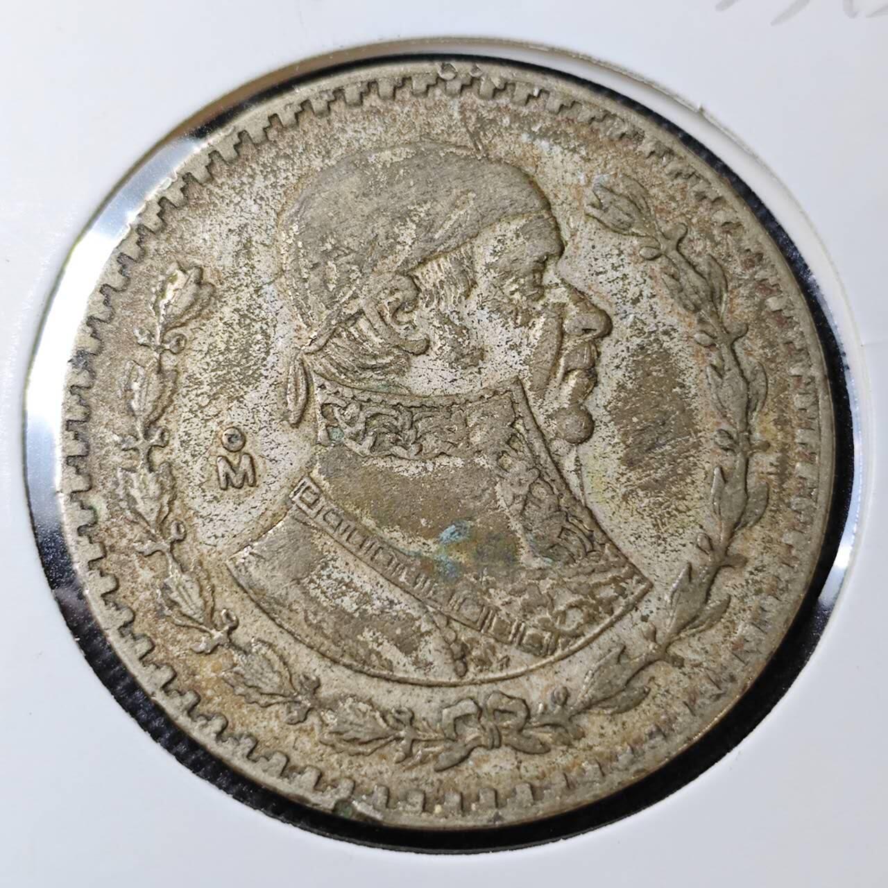 KK钱币收藏小铺 第333期 2月预留时间 周末发货  1960墨西哥1比索银币