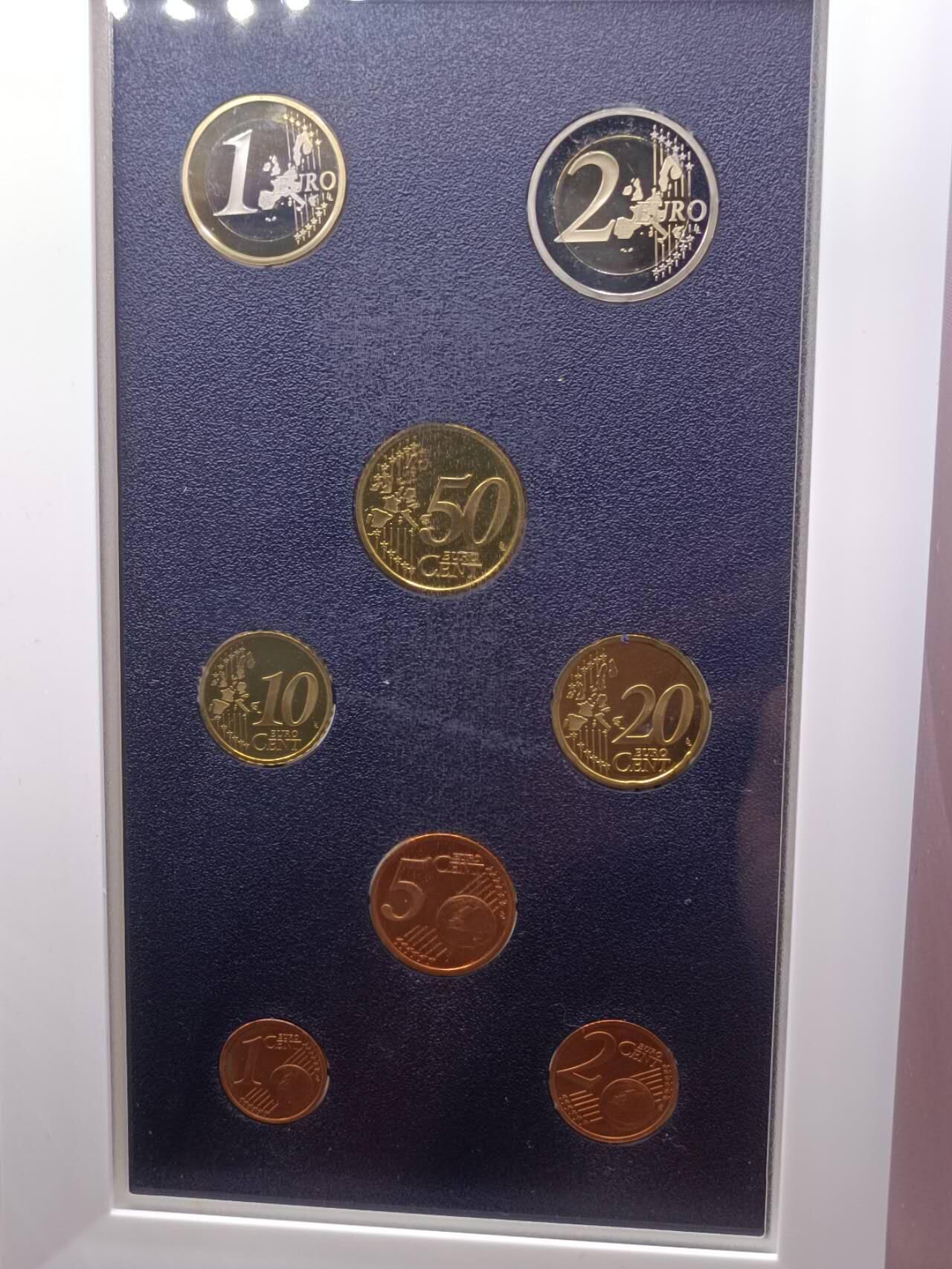 【淘币小摊】实时拍第七百三十六拍  银币套币场  满百包邮可预留二周 每周一统一发货   法国2002年精制欧元套币原盒原证