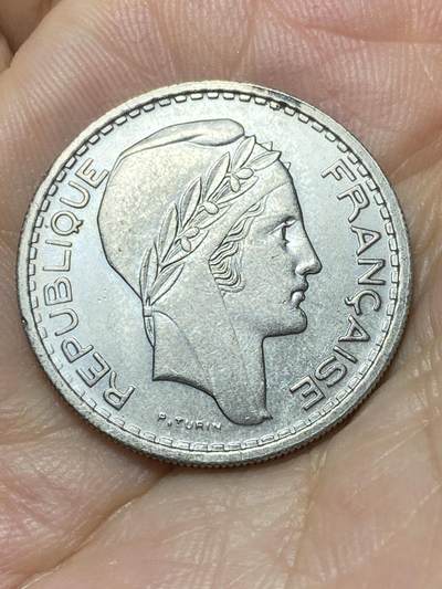 2025年第八十七场(总第一百一十三场）外国好品散币(免佣金) 法国🇫🇷1948年10法郎(小头版，仅发行3年)