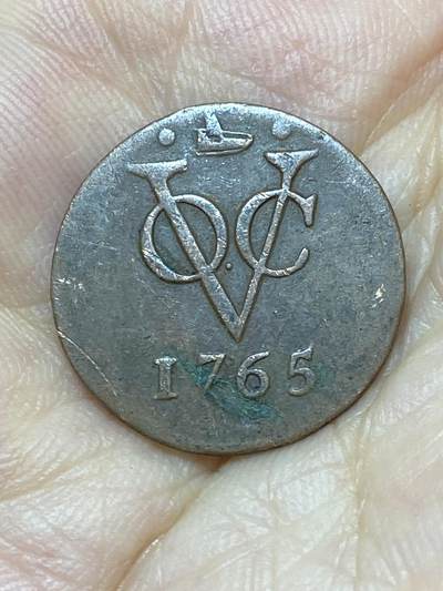 2025年第八十七场(总第一百一十三场）外国好品散币(免佣金) 少见版本–荷属东印度1765年1杜伊特(荷兰–西弗里斯兰盾徽版)