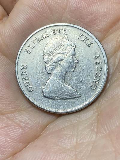 2025年第八十七场(总第一百一十三场）外国好品散币(免佣金) 东加勒比1996年25分(伊丽莎白二世中年花冠)