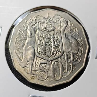 KK钱币收藏小铺 第332期 2月预留时间 周末发货 -  1976澳大利亚50便士 品不错