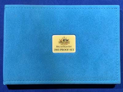 《竞宝斋》第417场 周日，周一，2场连拍 （全场包邮） 澳大利亚 2003年 精制套币 缺50分 细节见图