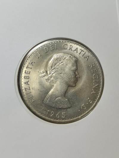 2025年第八十七场(总第一百一十三场）外国好品散币(免佣金) 全新邮币封–英国🇬🇧1965单年份1克朗(伊丽莎白二世青年桂冠，丘吉尔逝世纪念币)