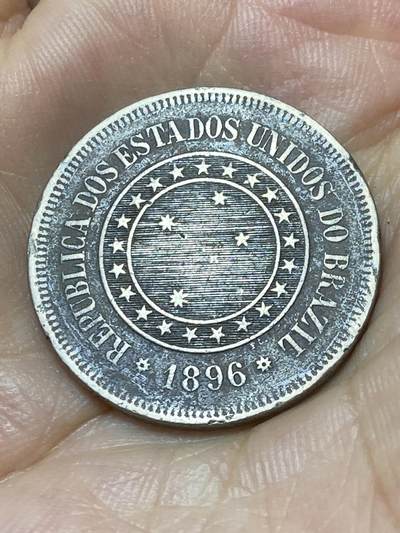 2025年第八十七场(总第一百一十三场）外国好品散币(免佣金) 巴西🇧🇷1896年100瑞斯(共和国时期第一套)