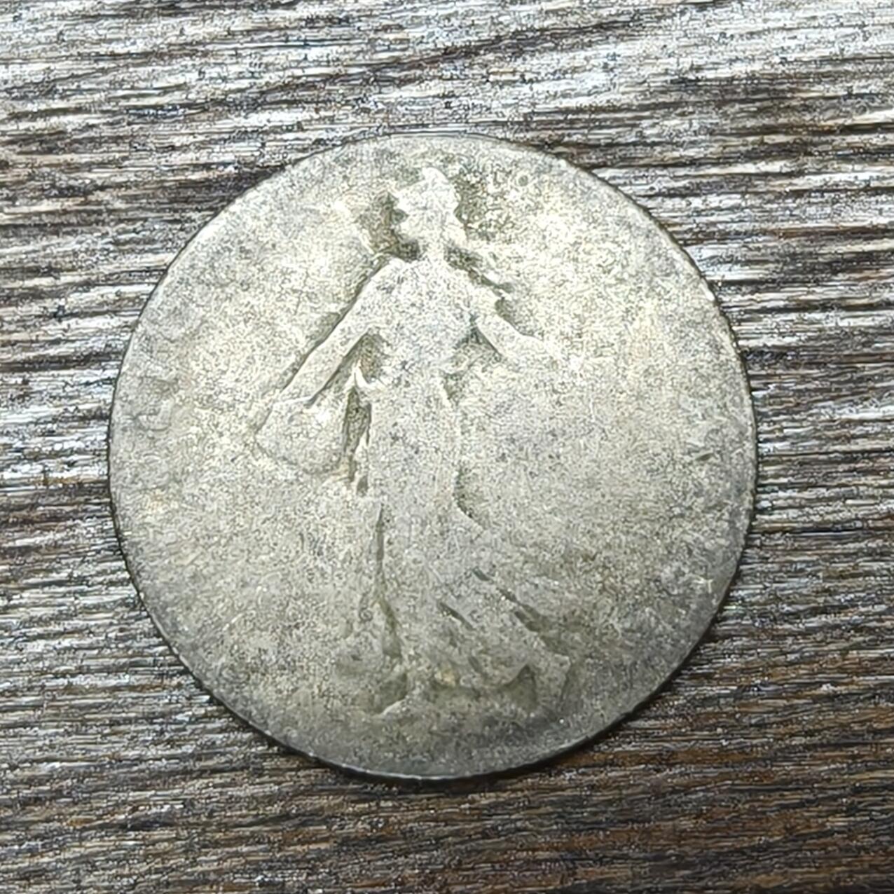 【铜匠收藏】★第130加场★精品币章场，200包邮，不满200.支付运费5元。《接受代拍 代送NGC评级》 1907年 法国 自由女神 50分 小银币