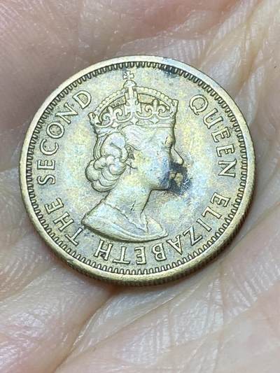 2025年第八十七场(总第一百一十三场）外国好品散币(免佣金) 东加勒比1955年5分(伊丽莎白二世青年带冠，首发年)