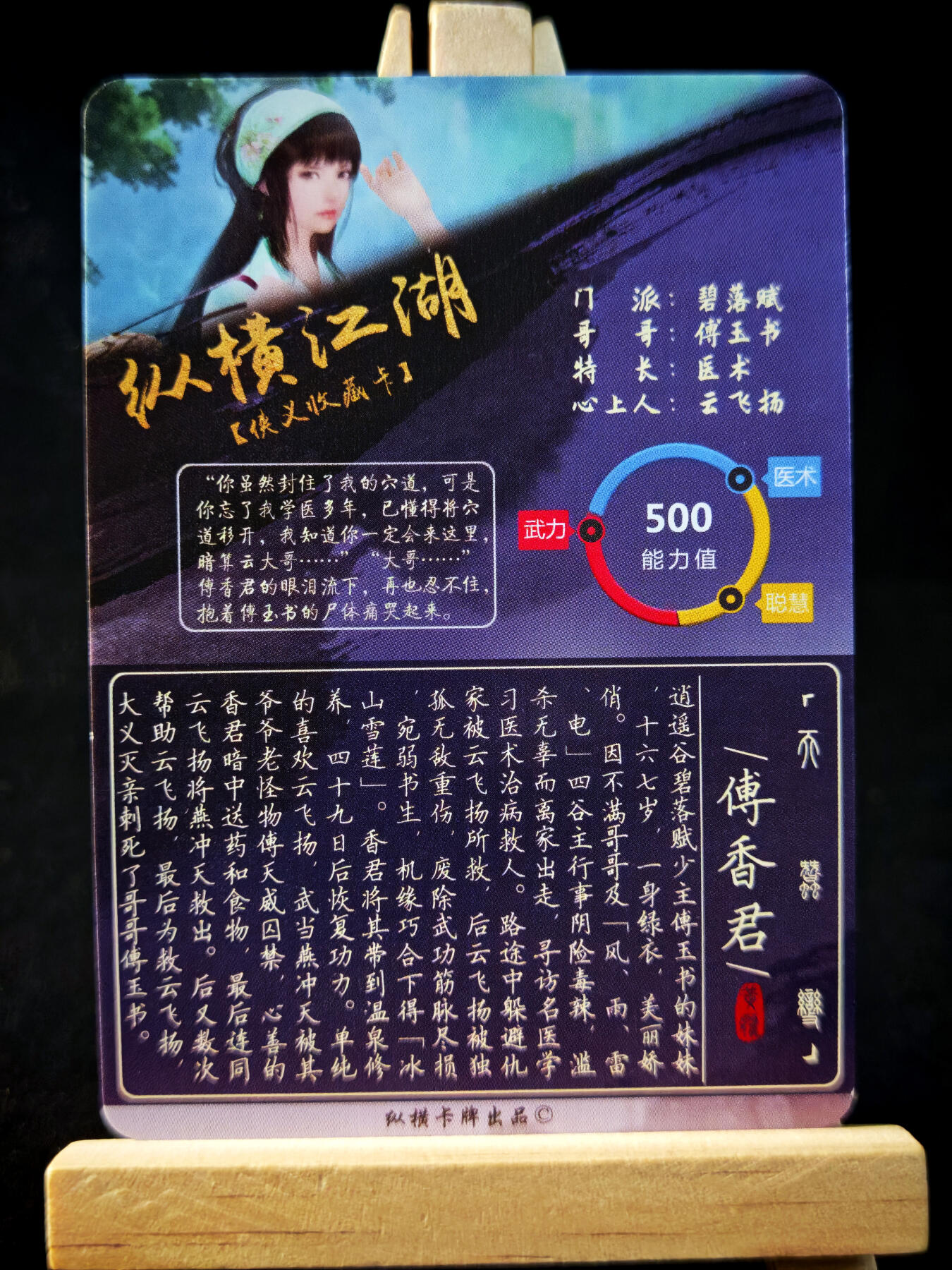 第14期★★0佣收拍★★~【琦卡当当铺】扫码加群抽[包邮券]~结束快~ (分享有奖) 纵横卡牌-纵横江湖-傅香君-彩闪-1张