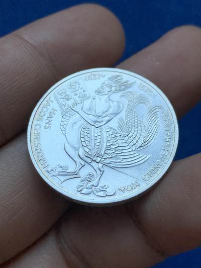 《竞宝斋》第417场 周日，周一，2场连拍 （全场包邮） 德国1976年5马克银币