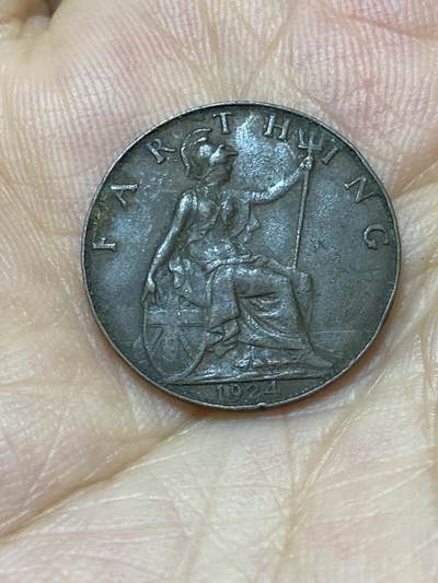 2025年第八十七场(总第一百一十三场）外国好品散币(免佣金) - 英国🇬🇧1924年1法新(乔治五世第二版)