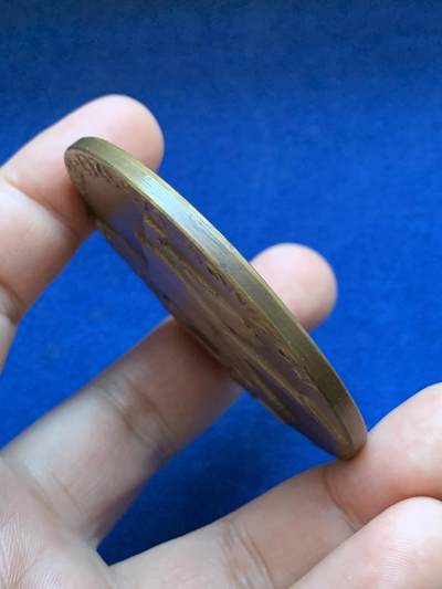 《竞宝斋》第417场 周日，周一，2场连拍 （全场包邮） 罗兹诺夫建城纪念铜章 92.35克 60.1mm