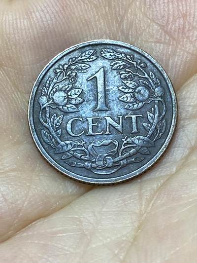 2025年第八十七场(总第一百一十三场）外国好品散币(免佣金) - 好品–荷兰🇳🇱1941年1分(威廉明娜女王时期，狮徽图案最后一版关门年，Grapes –葡萄标)
