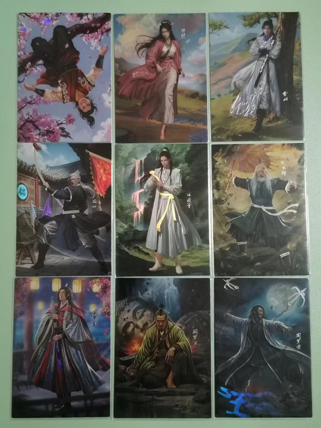 光影卡牌第22期，各家亲签，各家套卡，持续收拍品 司马剑花烟雨江南，烫银➕大头➕卡头，共计41张