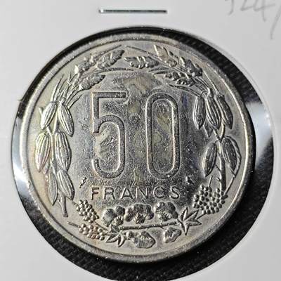 KK钱币收藏小铺 第332期 2月预留时间 周末发货 -  1961喀麦隆50法郎 少见