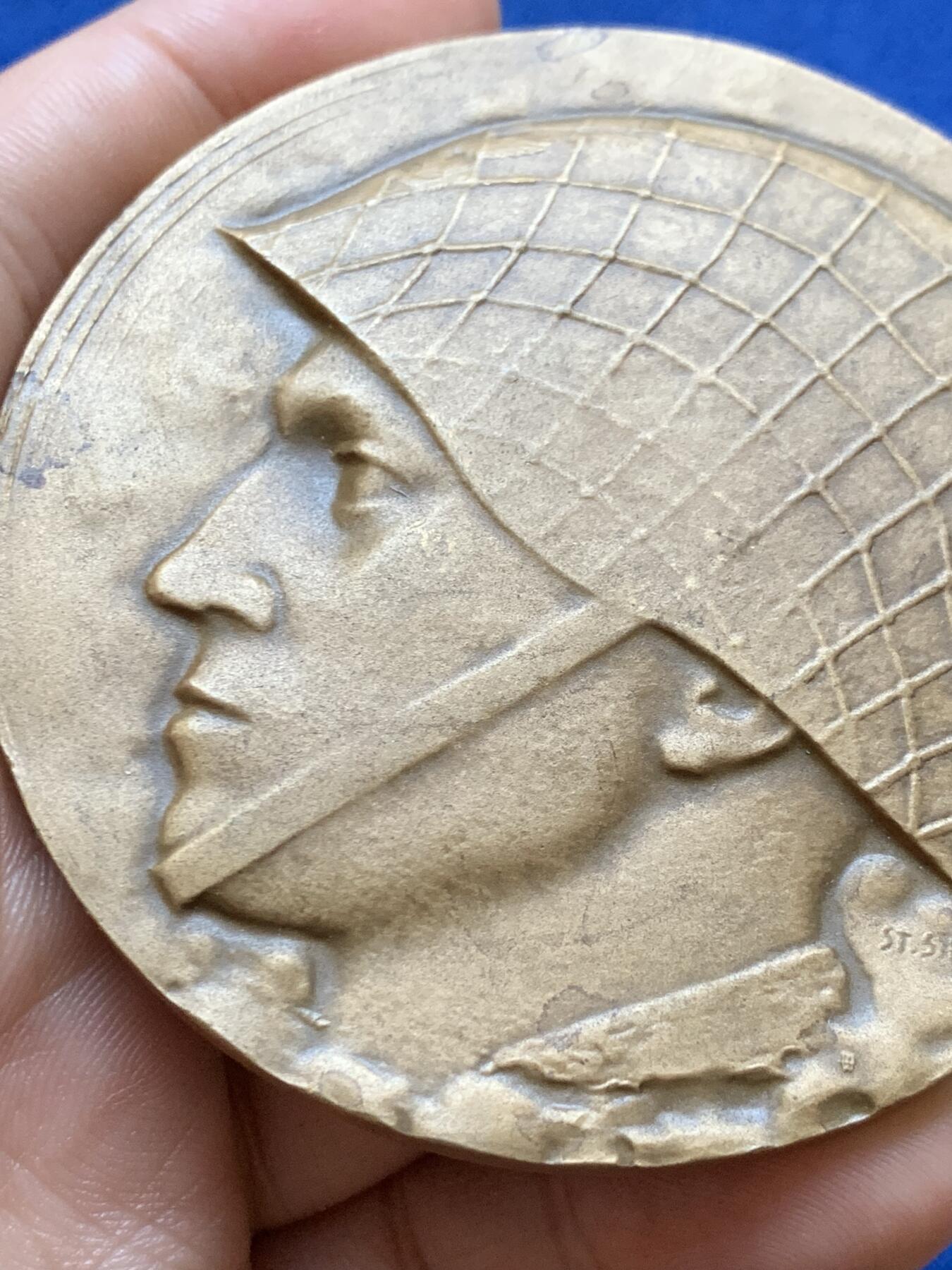 《竞宝斋》第417场 周日，周一，2场连拍 （全场包邮） 波兰人民军大铜章 151.2克 69.5mm